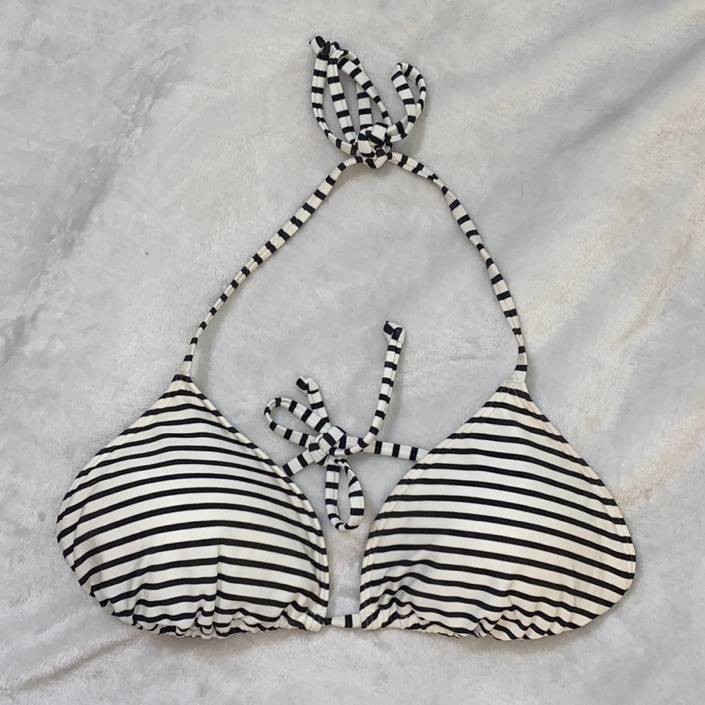 Striped Hollister Bikini Top